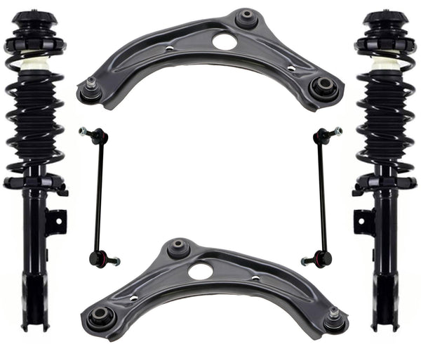 Front Struts Lower Control Arms & Sway Bar Links For Nissan Kicks 2018-2024