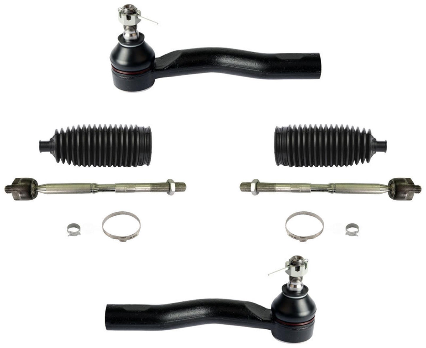 Front Inner & Outer Tie Rods With Boots For Toyota C-HR 2018-2022