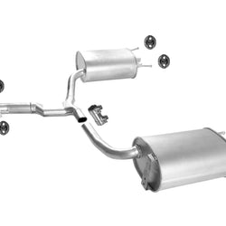 Dual Rear Mufflers Y Pipe For Lexus IS250 2006-2013 RWD & AWD Models