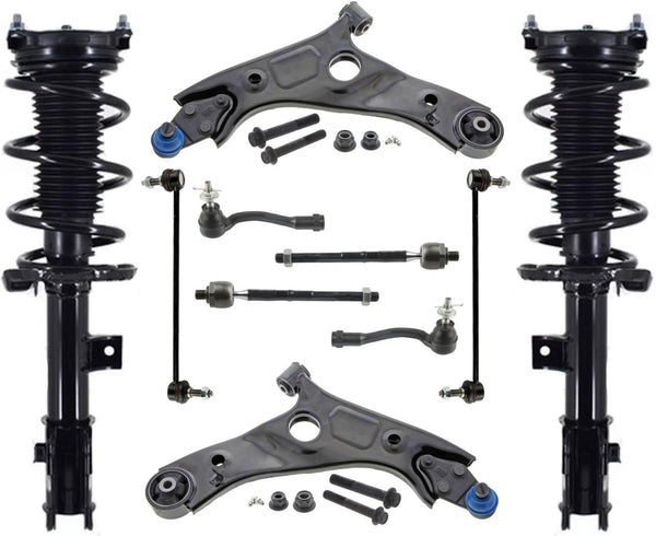Front Struts Control Arms Tie Rods & Sway Bar Links For Santa Fe 2019-2020