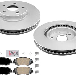 Coated Disc Brake Rotors Cer Brake Pads For 18-22 Toyota C-HR built in Japan