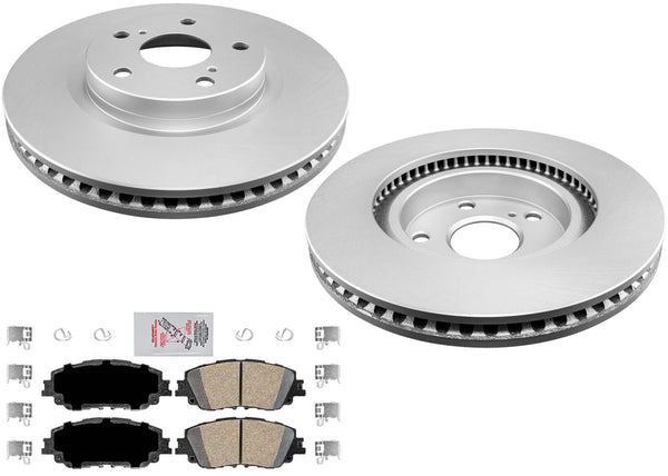 Coated Disc Brake Rotors Cer Brake Pads For 18-22 Toyota C-HR built in Japan