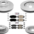 Coated Disc Brake Rotors Brake Pads For to 05/2018 Toyota C-HR built in Japan
