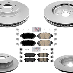 Coated Disc Brake Rotors Brake Pads For to 05/2018 Toyota C-HR built in Japan