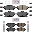 Front and Rear Ceramic Disc Brake Pads For Toyota C-HR 20-22 built in Turkey