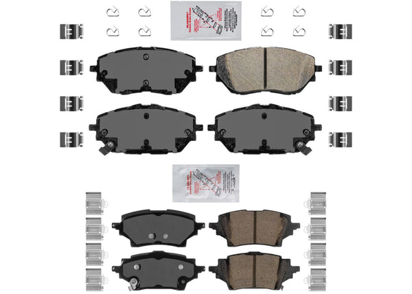 Front and Rear Ceramic Disc Brake Pads For Toyota C-HR 20-22 built in Turkey