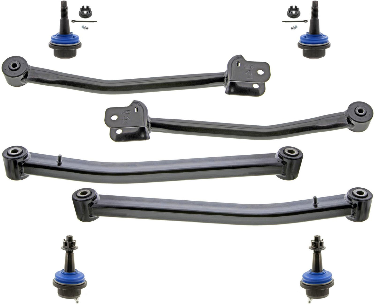 Steering Damper Track Bar Arms Ball Joints Tie Rods For Wrangler 2018-2024