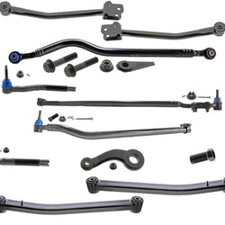 Track Bar Control Arms Ball Joints Tie Rods Pitman Arm For Jeep Wrangler 18-23