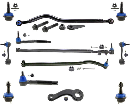 Barra de enlace de arrastre, rótulas, varillas de amarre, brazo Pitman para Jeep Gladiator 2020-22