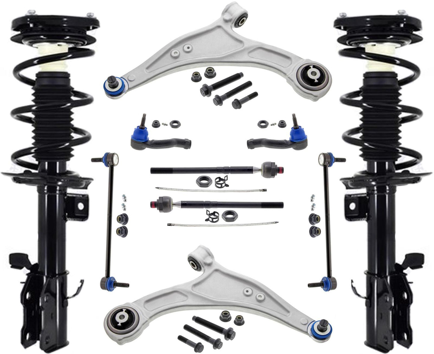 Front Struts Control Arms Tie Rods & Links For Ford Escape 20-22 All Whel Drive