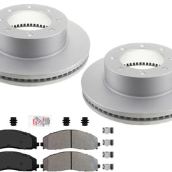 Pastillas de freno de flota de rotores de freno de disco para modelos Ford F250 Super Duty 2013-2022 4x4