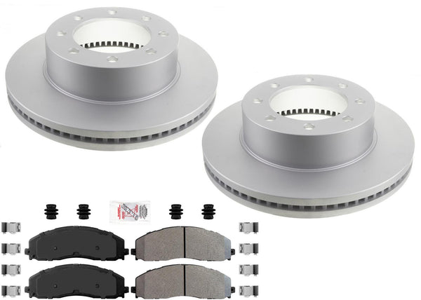 Pastillas de freno de flota de rotores de freno de disco para modelos Ford F250 Super Duty 2013-2022 4x4