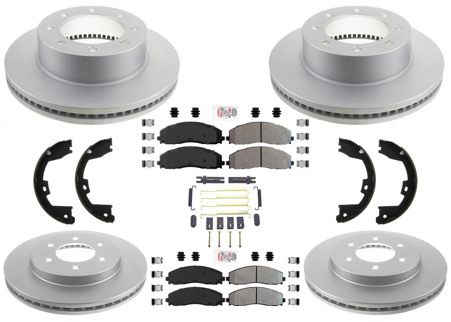 Pastillas de freno de flota de rotores de freno de disco para Ford F250 Super Duty 2013-2022 Single RW