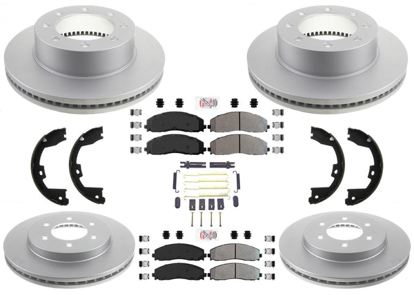 Pastillas de freno de flota de rotores de freno de disco para Ford F250 Super Duty 2013-2022 Single RW