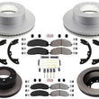 Pastillas de freno de flota de rotores de freno de disco para Ford F350 Super Duty 2014-22 Dual Rear W