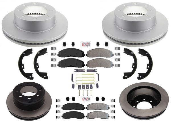Pastillas de freno de flota de rotores de freno de disco para Ford F350 Super Duty 2014-22 Dual Rear W