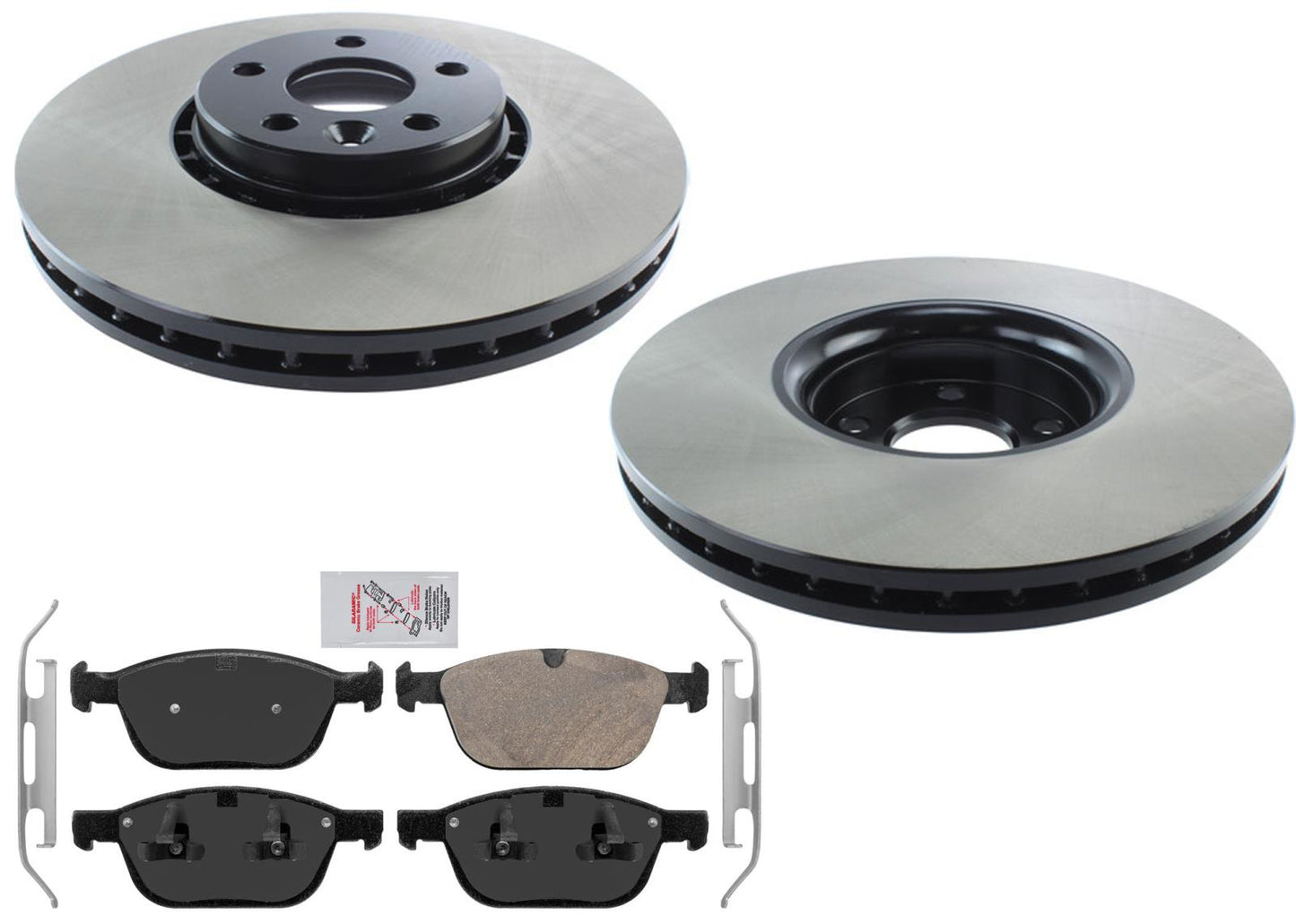 OE Volvo Style Front Carbon Disc Rotors & Brake Pads For XC60 XC-60 2010-2015