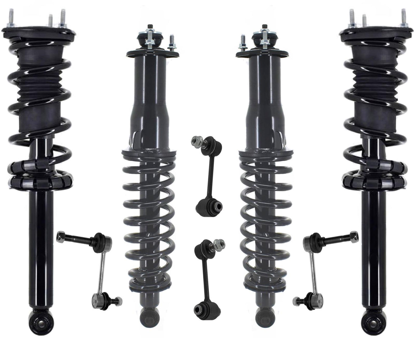 Front & Rear Complete Struts & Sway Bar Links For Lexus IS300 2002-2005 Wagon