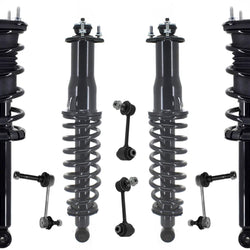 Front & Rear Complete Struts & Sway Bar Links For Lexus IS300 2002-2005 Wagon