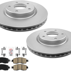 Front Coated Disc Brake Rotors Brake Pads For Nissan Altima 13-23 4 Door Sedan