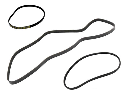 3Pc Engine Belts Kit For Chevrolet Silverado 4.3L 5.3L 6.2L 2014 2015 2016 2018