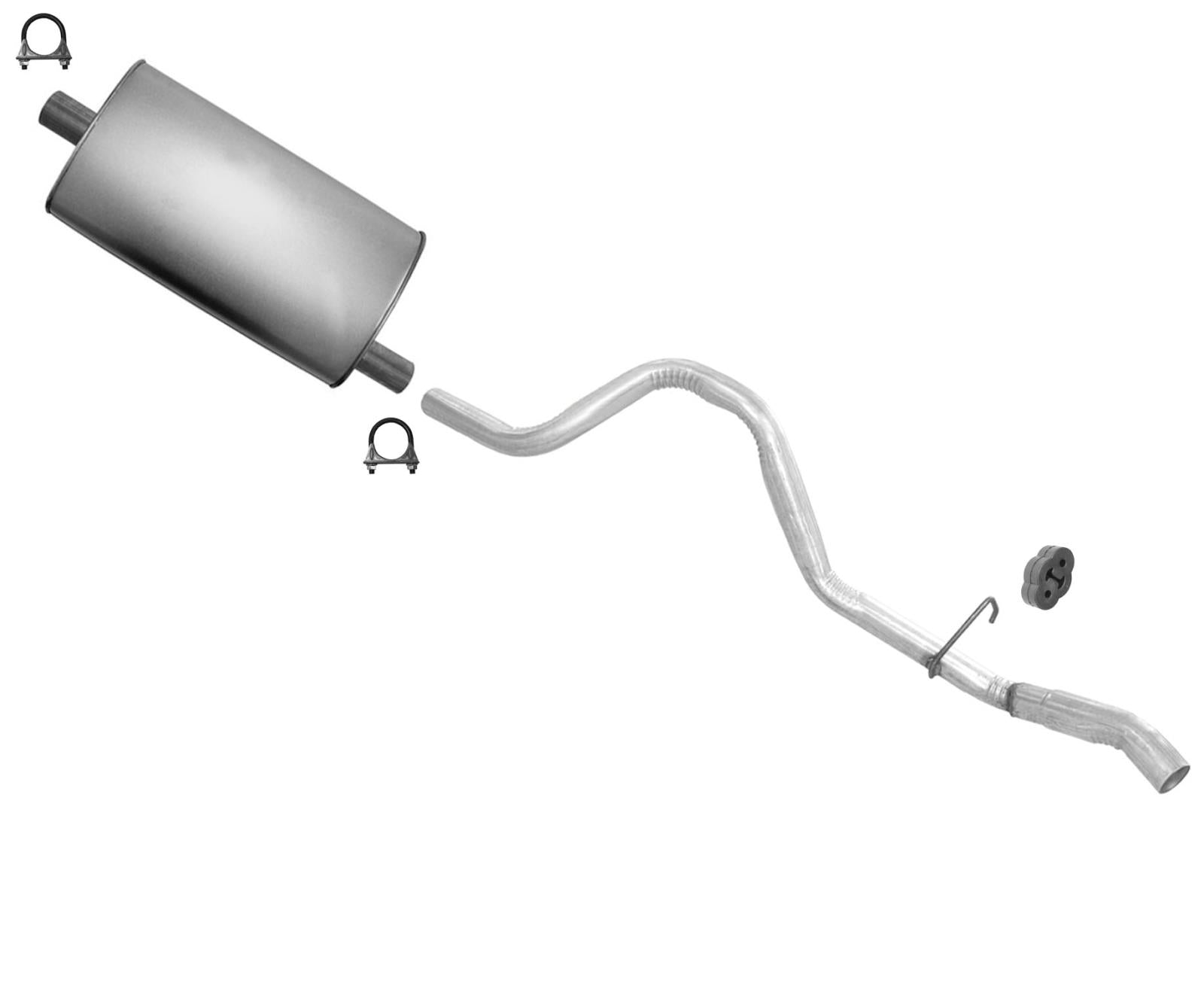 Sistema de escape del tubo de cola del silenciador trasero para Jeep Grand Cherokee 4.0 1998