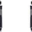 Rear Shocks Absorber W/ Coil Spring For Chevrolet Chevy ll 1962-1967