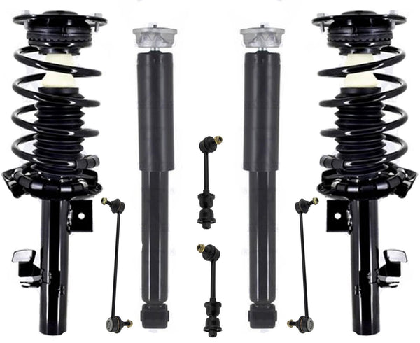 Front Struts & Rear Complete Shocks Absorber & Links For Volvo V70 2008-2010