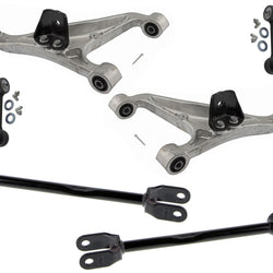 Rear Upper & Lower Control Arms & Sway Bar Links For Infiniti G37 09-2013 Coupe