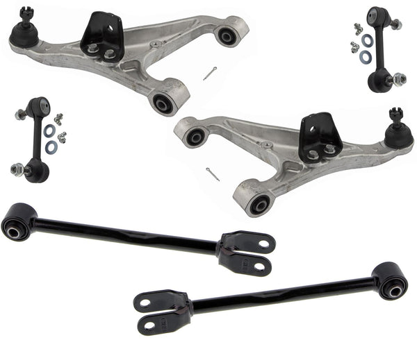 Rear Upper & Lower Control Arms & Sway Bar Links For Infiniti G37 09-2013 Coupe