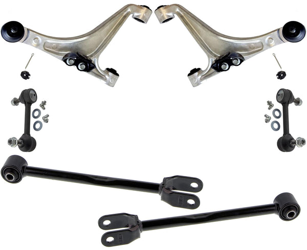 Rear Upper & Lower Control Arms & Sway Bar Links For Infiniti G37 09-2013 Sedan