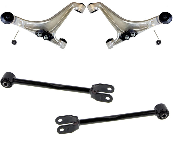 Rear Upper & Lower Control Arms W/ Bushings For Infiniti G37 2009-2013 Sedan