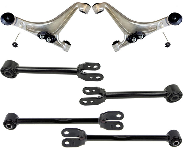 Rear Upper & Lower Control Arms W/ Bushings For Nissan 370Z 2009-2020