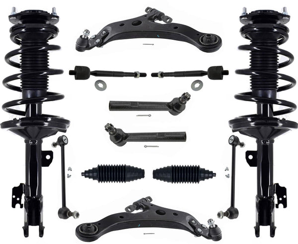 Front Struts Control Arms Tie Rods & Links For RX350 07-09 W/O Air Suspension
