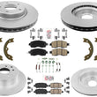 Pastillas de freno de rotores de freno de disco para Nissan Altima 4 puertas 13-23 con estacionamiento manual