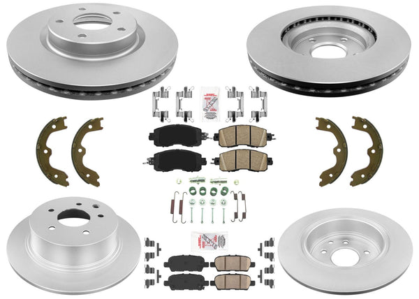 Pastillas de freno de rotores de freno de disco para Nissan Altima 4 puertas 13-23 con estacionamiento manual