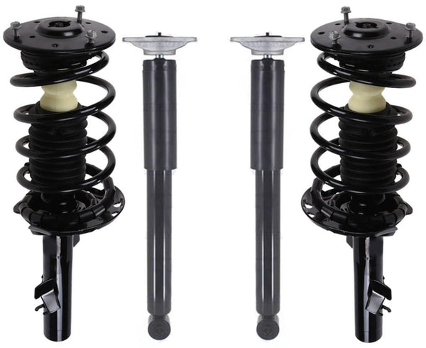 Front Complete Struts W/ Spring & Rear Complete Shocks For Volvo XC70 2008-2016