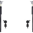 Rear Left & RIght Complete Shock Absorber & Links For Volvo C70 2006-2013