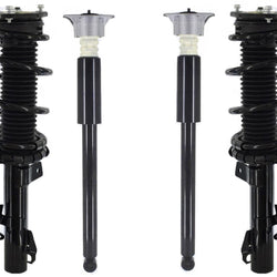 Front Complete Struts W/ Spring & Rear Complete Shocks For Volvo C70 2006-2013