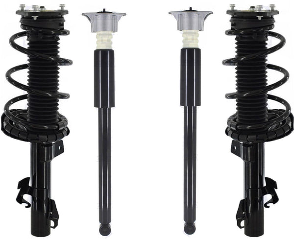 Front Complete Struts W/ Spring & Rear Complete Shocks For Volvo C70 2006-2013