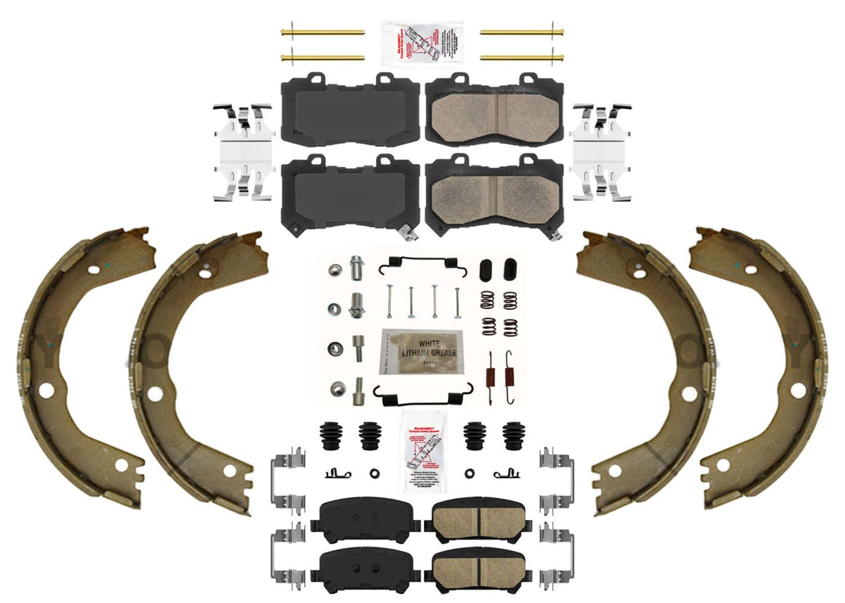 AmeriPro Ceramic Disc Brake Pads Parking Shoes For Chevrolet Colorado 15-20 - Photo 1
