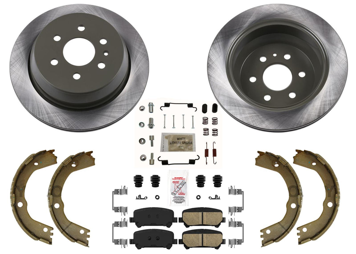 Rr Carbon Performance Disc Brake Rotors Brake Pads For Chevrolet Colorado 15-20