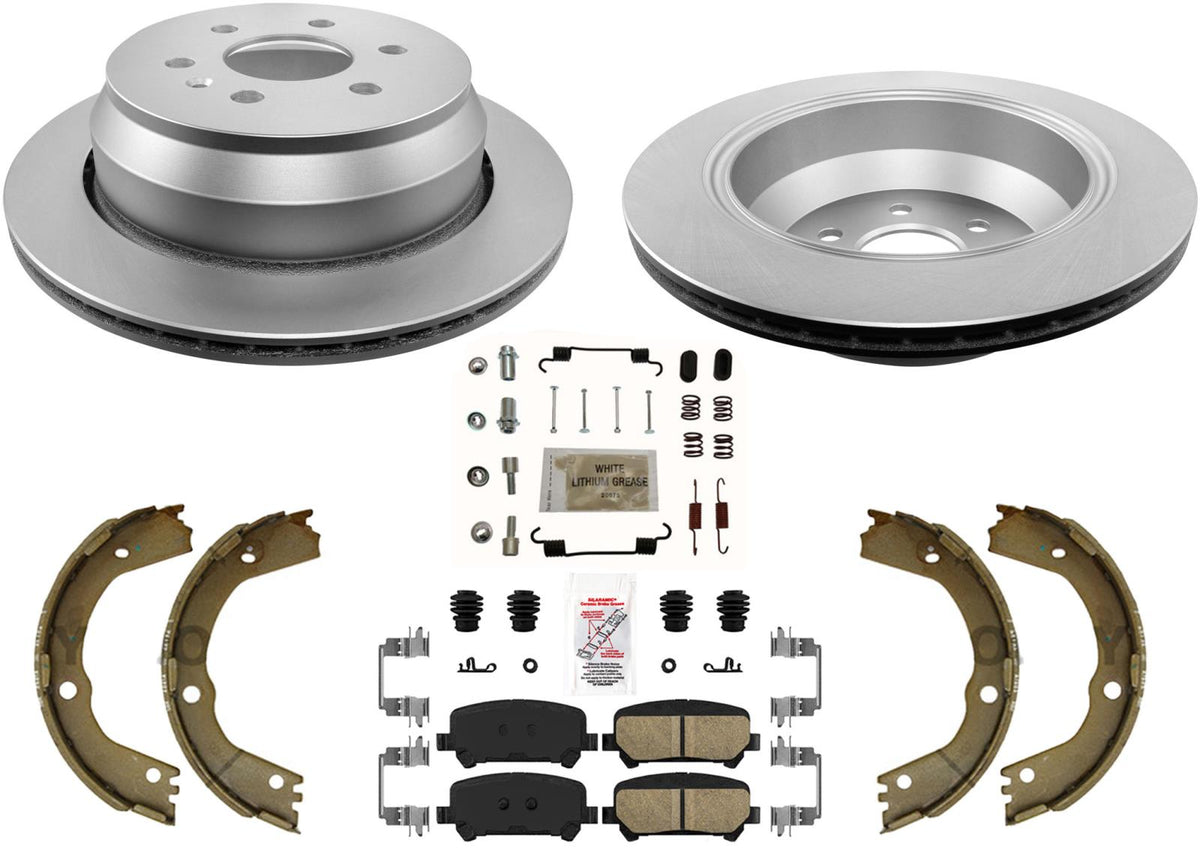 Rear GEO Performance Disc Brake Rotors Brake Pads For Chevrolet Colorado 15-20 - Photo 1