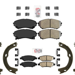 Premium Ameri Disc Brake Pads Parking Shoes For Cadillac CTS 08-14 Heavy Duty