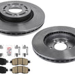 Front Carbon Performance Disc Brake Rotors For Nissan Altima 4Door 13-23