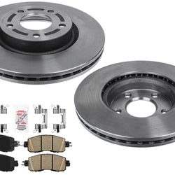 Front Carbon Performance Disc Brake Rotors For Nissan Altima 4Door 13-23