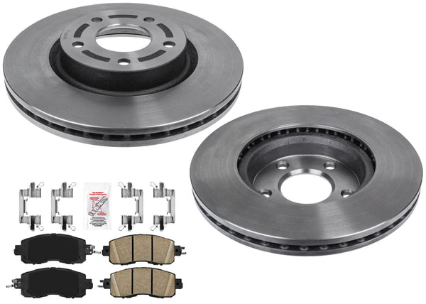 Front Carbon Performance Disc Brake Rotors For Nissan Altima 4Door 13-23