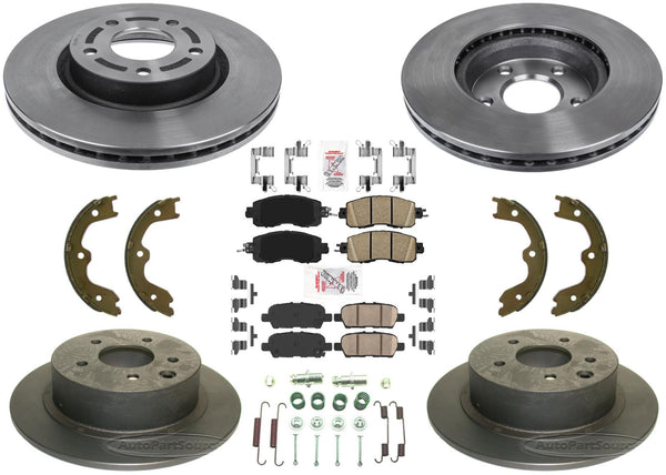 Performance Disc Brake Rotors For Nissan Altima 4Door 13-23 With Manual Parking