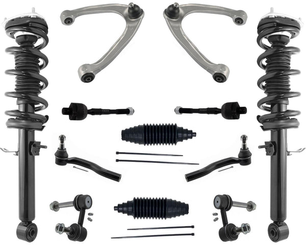 Front Struts Upper Control Arms Tie Rods & Links For Q60 14-17 Rear Wheel Drive