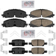 Front Rear Ceramic Disc Brake Pads w/ Hardware For Chevrolet Colorado 2021-2022